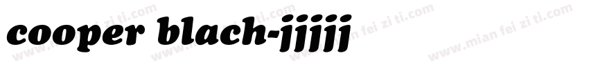 cooper blach字体转换